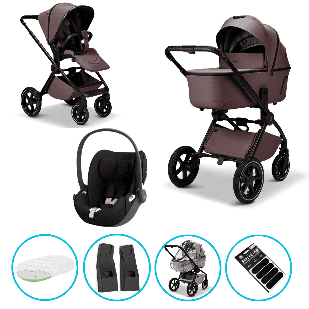 Moon GIO 2.0 Kombikinderwagen tonka 3in1 Set inkl. Cloud T i-Size black