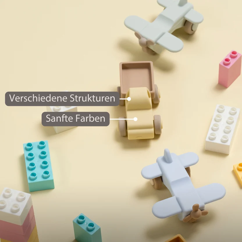 Nattou Silikon Lastwagen und Flugzeug