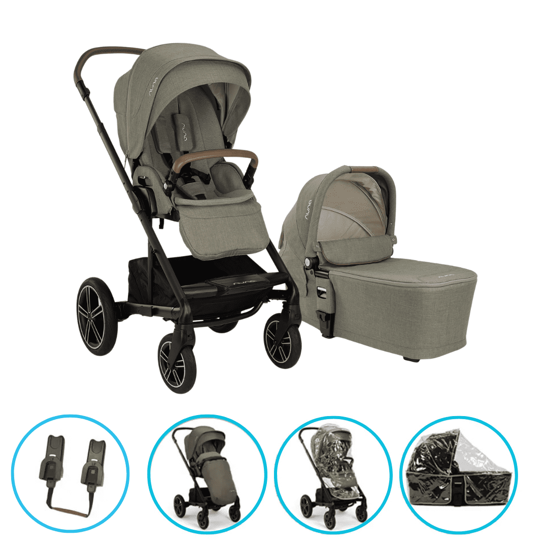Nuna MIXX next 2in1 Kinderwagen Pine inkl. gratis Zubehör