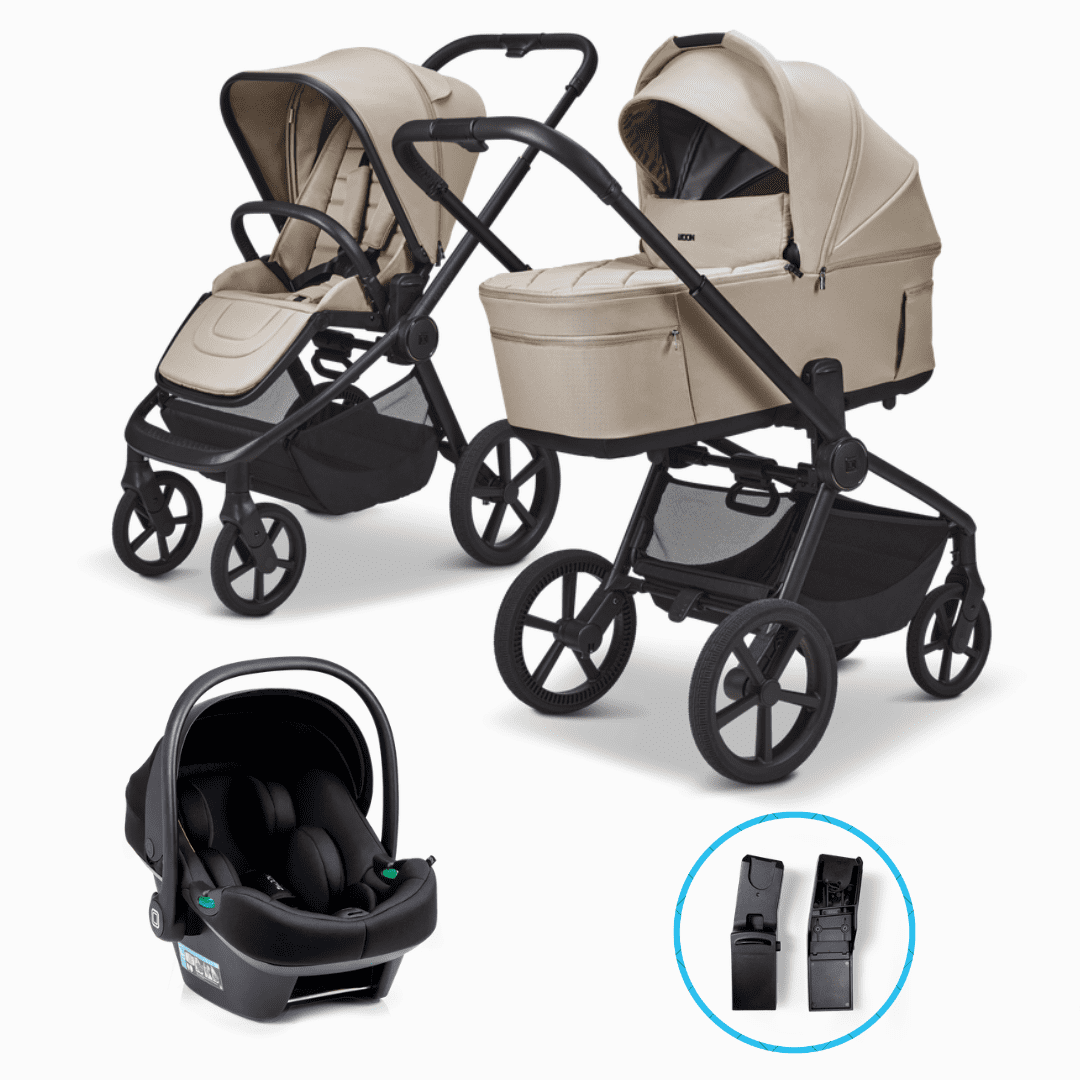 Moon RESEA Fold 3in1 Set Sand inkl. Babyschale LOLA
