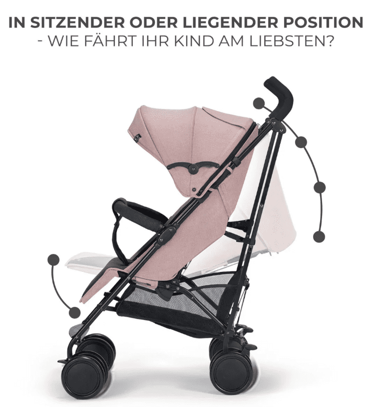 Kinderkraft Buggy SIESTA rosa Kinderkraft Buggy SIESTA rosa