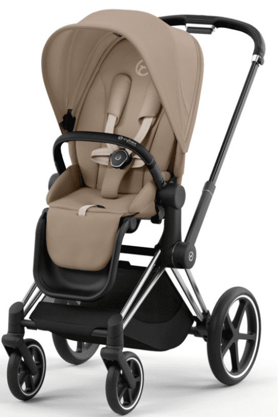 CYBEX PRIAM Kombikinderwagen Chrome Schwarz/Cozy Beige inkl. CYBEX Platinum Fußsack Sepia Black CYBEX PRIAM Kombikinderwagen Chrome Schwarz/Cozy Beige inkl. CYBEX Platinum Fußsack Sepia Black