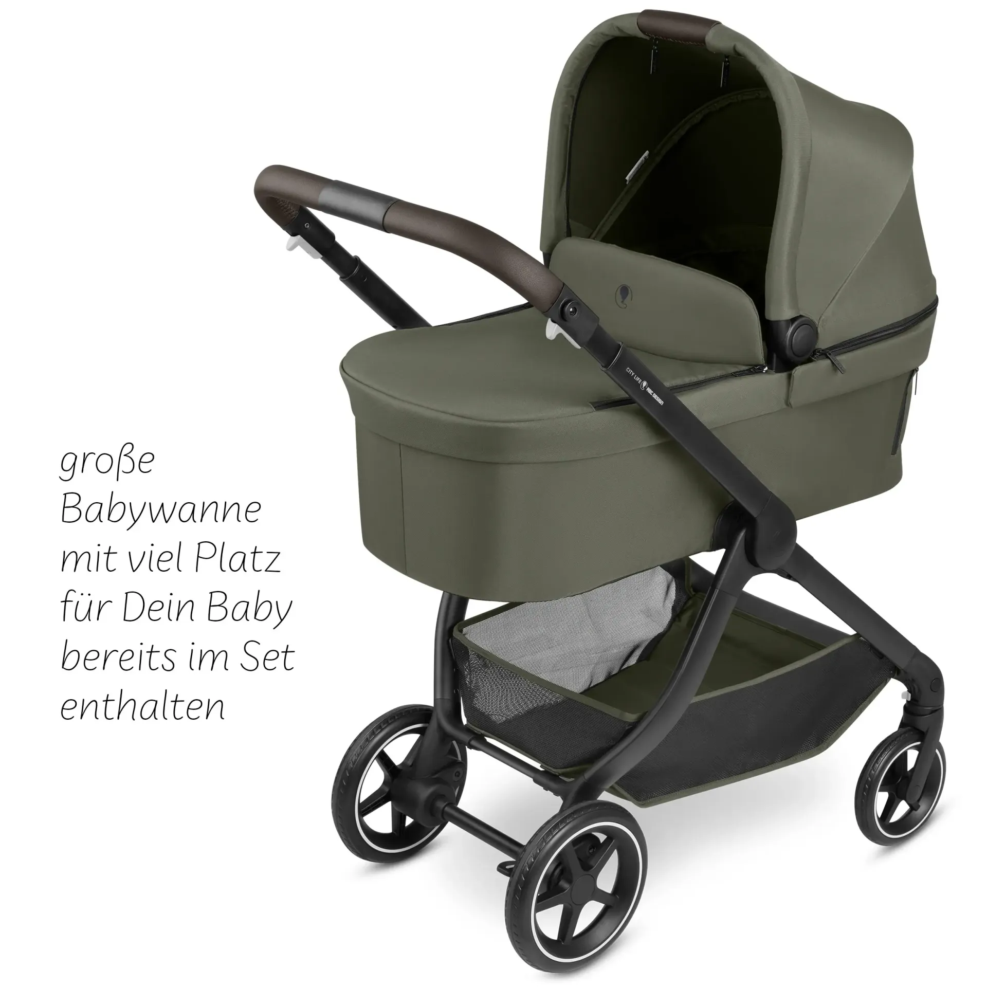 ABC Design City Life All in One Set inkl. Isofix Base Root - Avocado