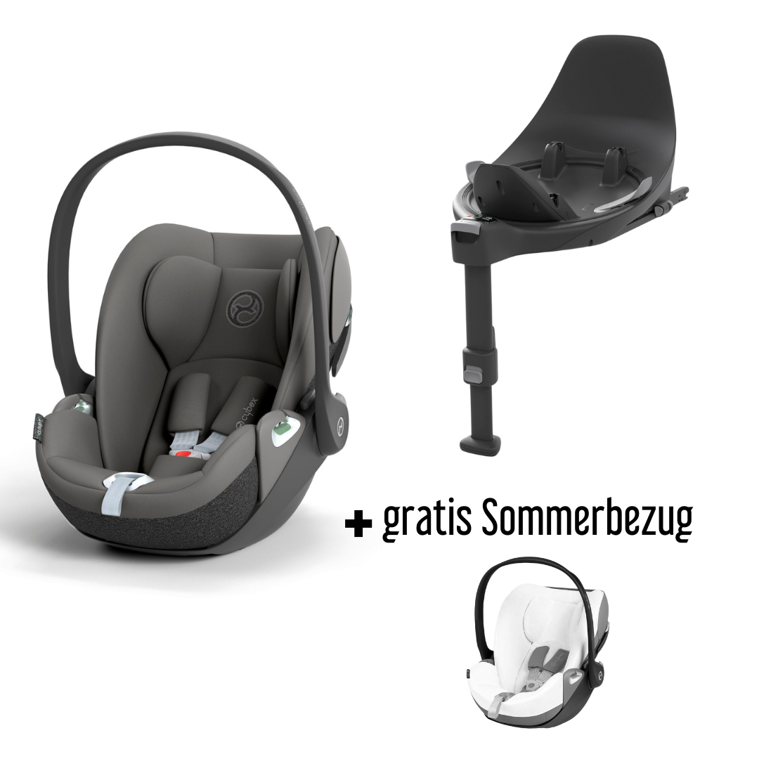CYBEX Cloud T i-Size Mirage grey + Base T + gratis Sommerbezug CYBEX Cloud T i-Size Mirage grey + Base T + gratis Sommerbezug