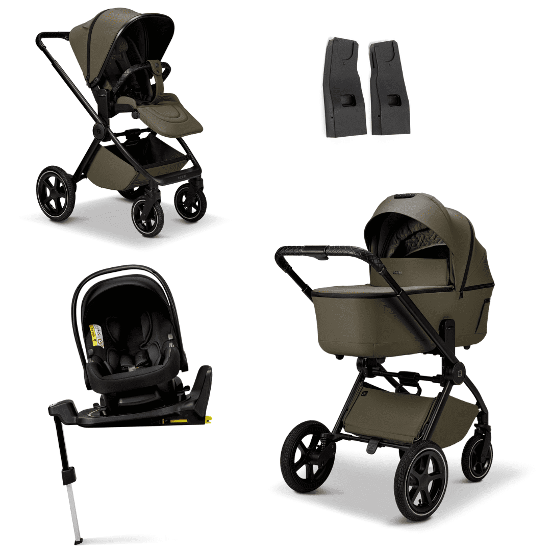 Moon GIO 2.0 Kombikinderwagen Moos 4in1 Set inkl. Babyschale und Basisstation Moon GIO 2.0 Kombikinderwagen Moos 4in1 Set inkl. Babyschale und Basisstation