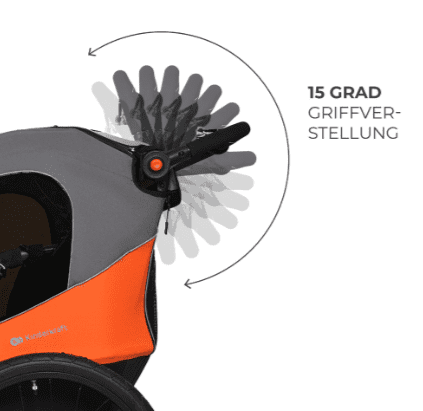 Kinderkraft 3in1 Fahrradanhänger NAVA orange Kinderkraft 3in1 Fahrradanhänger NAVA orange