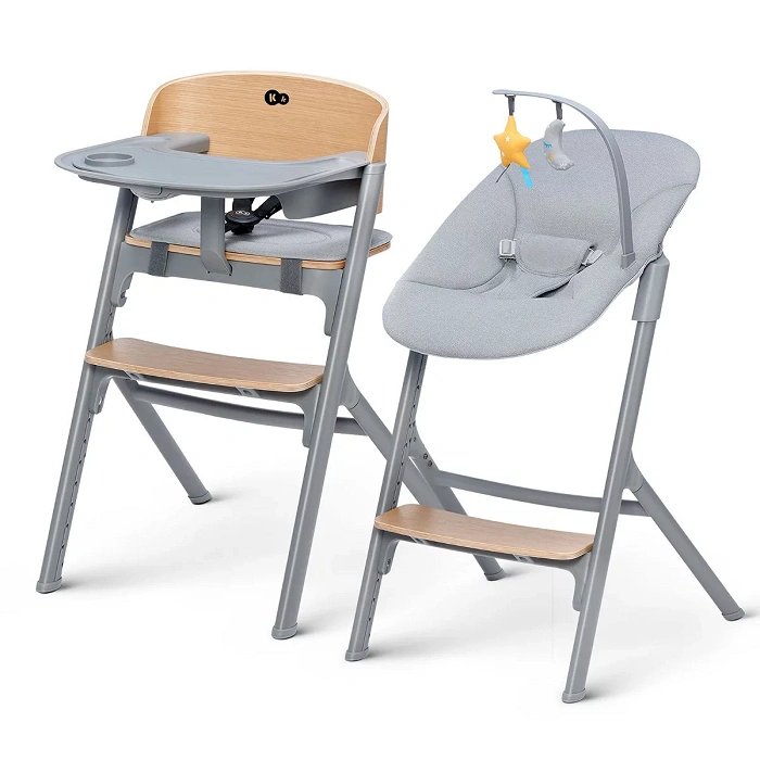Kinderkraft Hochstuhl LIVY WOOD mit CALMEE Wippe Kinderkraft Hochstuhl LIVY WOOD mit CALMEE Wippe