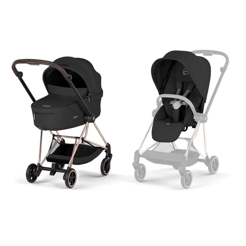 Cybex Mios Comfort Kombikinderwagen Rosegold / Sepia Black