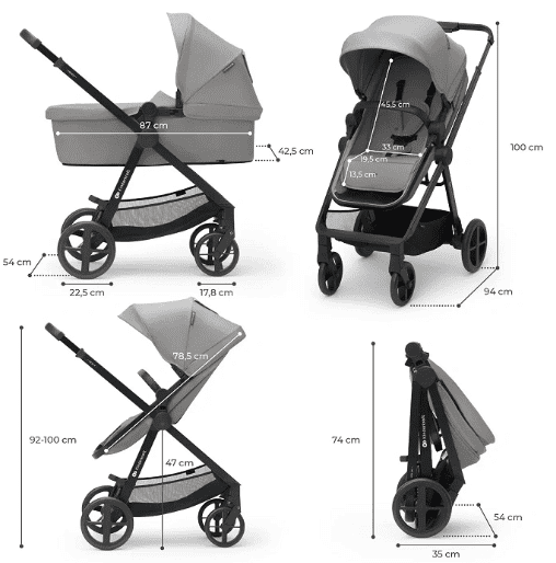 Kinderkraft Kombikinderwagen 3in1 NEWLY grau Kinderkraft Kombikinderwagen 3in1 NEWLY grau