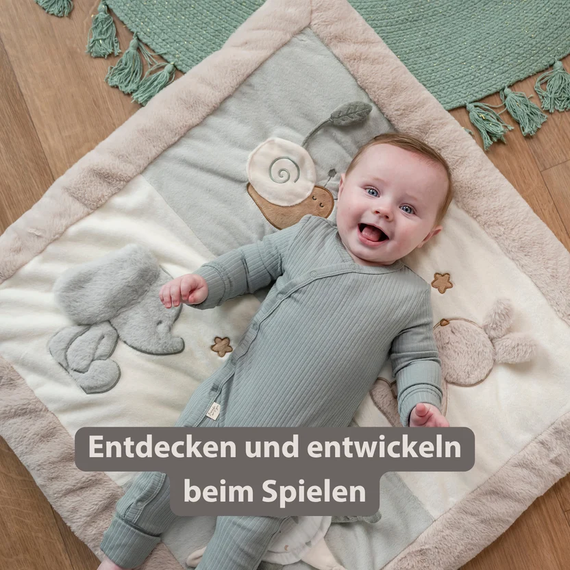 Nattou LouLou Krabbeldecke - Sanfte Farben