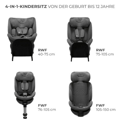 Kinderkraft Autositz XRIDER 2 grau