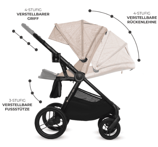 Kinderkraft x BIZUU Nea 2 Kombikinderwagen whisper dune