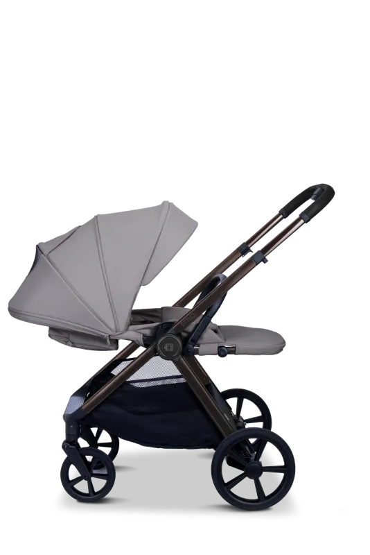 Moon STYLO 5in1 Kombikinderwagen-Set Graphite inkl. Wickeltasche, Regenverdeck und Adaptern