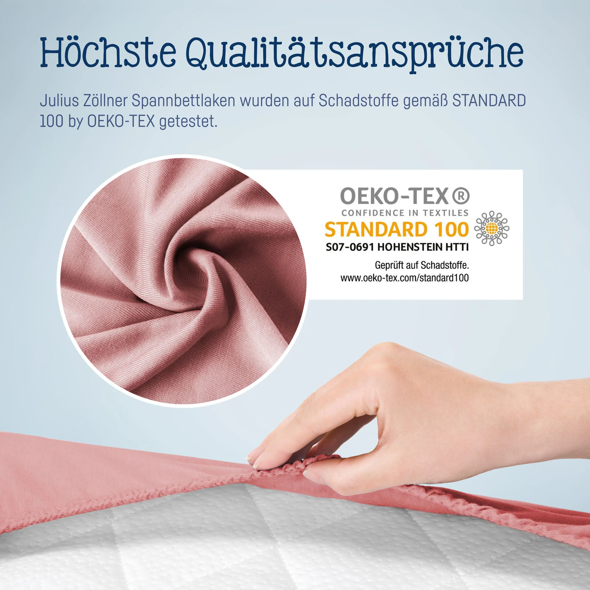 Zöllner Jersey Spannbetttuch Kinderbett 60/120 - 70/140 - blush Zöllner Jersey Spannbetttuch Kinderbett 60/120 - 70/140 - blush