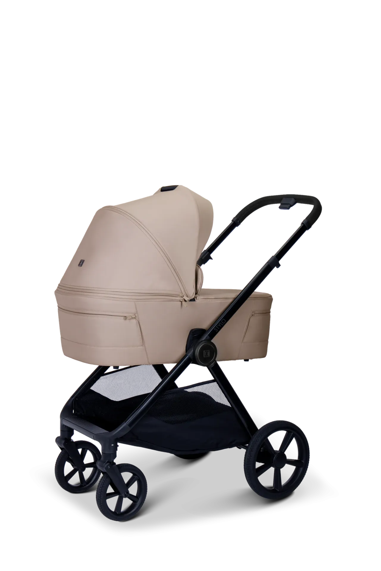 Moon STYLO 5in1 Kombikinderwagen-Set Sand inkl. Wickeltasche, Regenverdeck und Adaptern