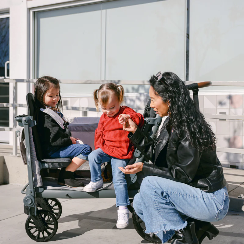 Wonderfold L2 Buggy-Wagen 2-Sitzer - Grau