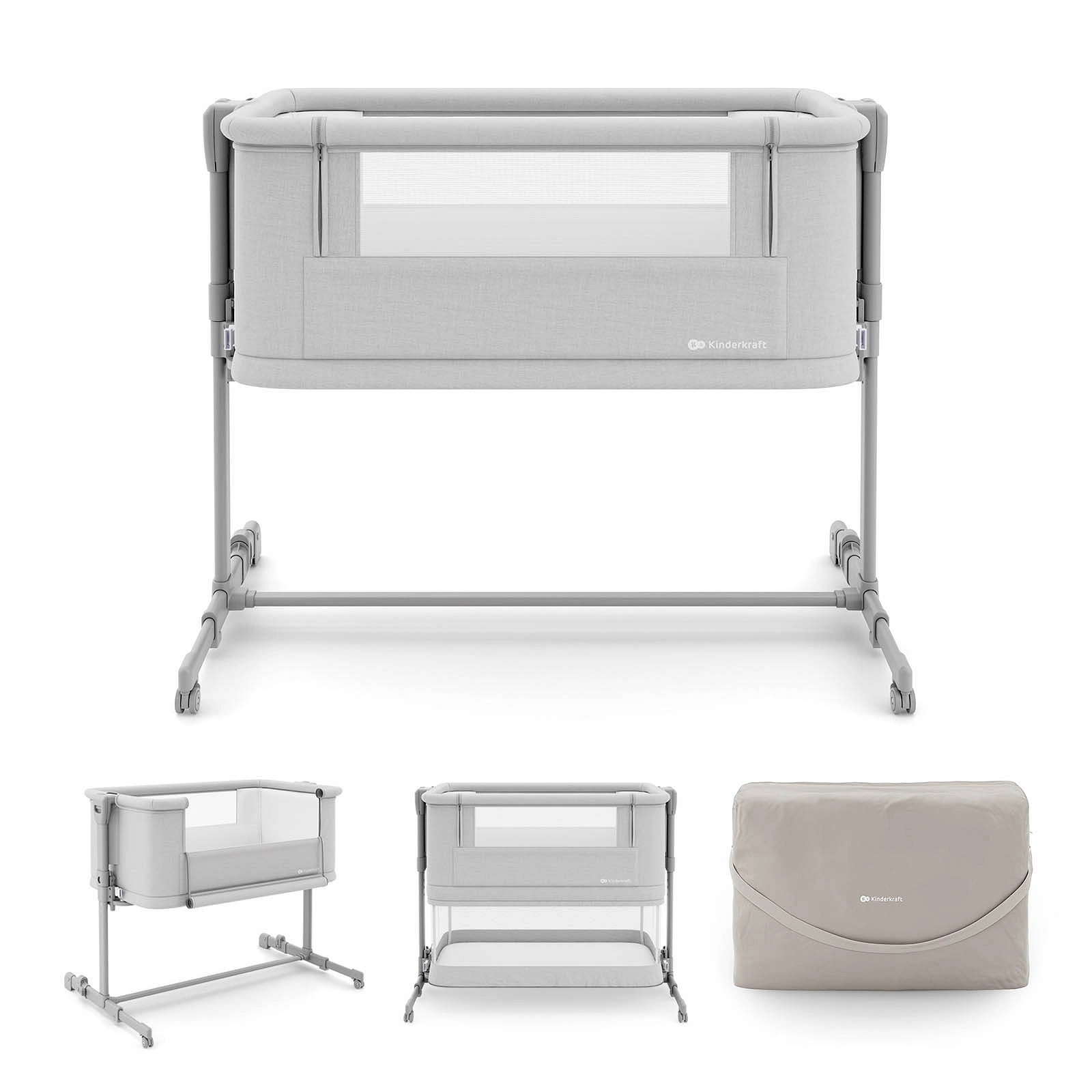 Kinderkraft 3in1 Beistellbett NESTEE Grow 2