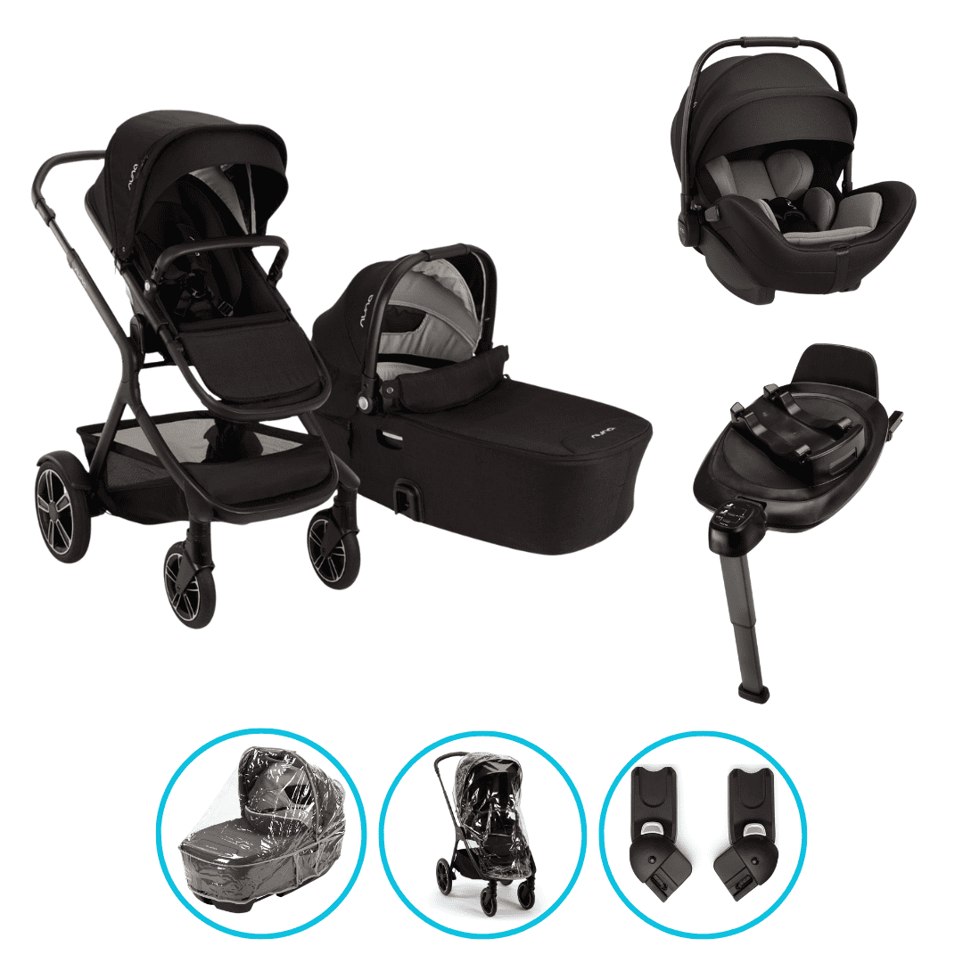 Nuna DEMI Next 4in1 Kinderwagen Set Caviar inkl. Arra Flex Caviar und Base Next