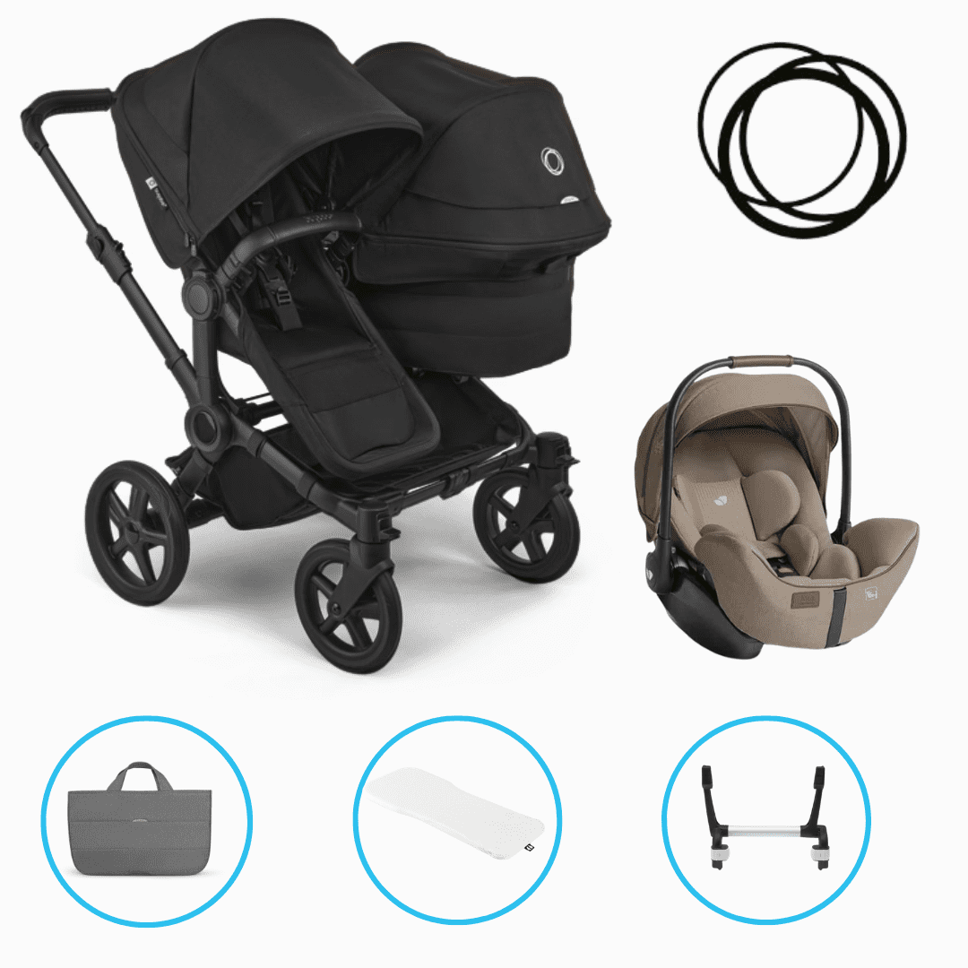 Bugaboo Donkey 6 Duo 3in1 Set Heritage Black inkl. i-Level Pro Sandstone